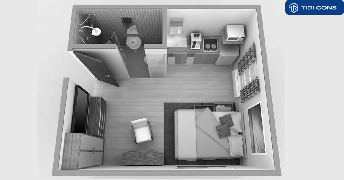 căn hộ mini 30m2