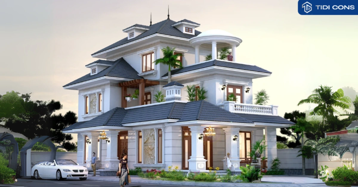 biệt thự mini tân cổ điển