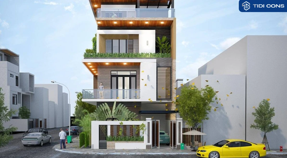 mẫu thiết kế nhà lô góc đẹp