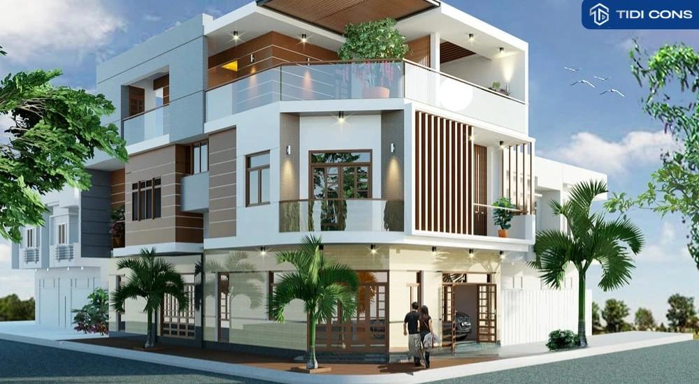 mẫu thiết kế nhà lô góc đẹp