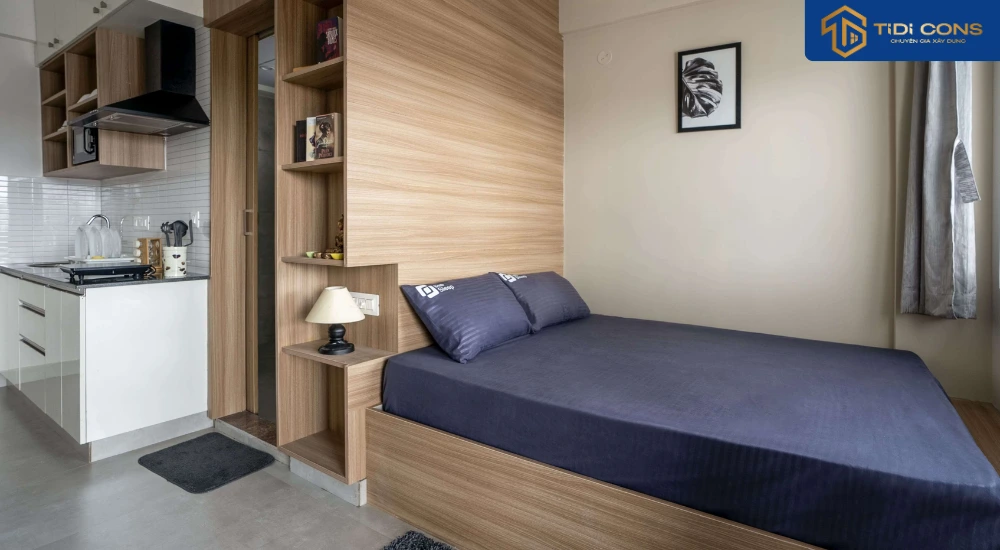 thiết kế căn hộ mini 40m2