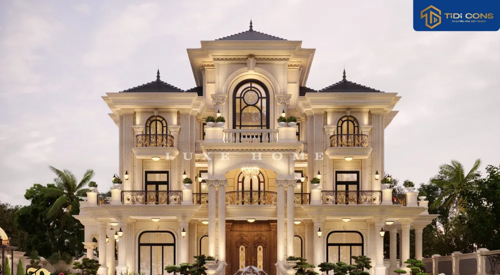 mẫu biệt thự 3 tầng đẹp