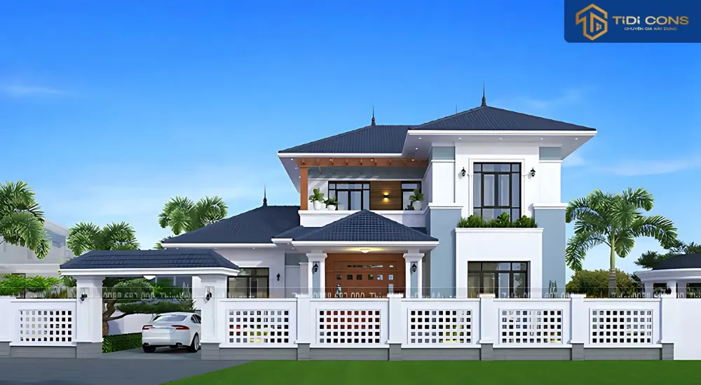 biệt thự 2 tầng hiện đại đẹp
