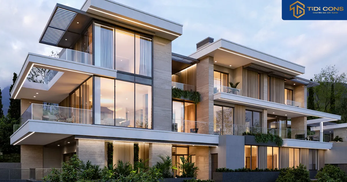 thiết kế biệt thự 3 tầng